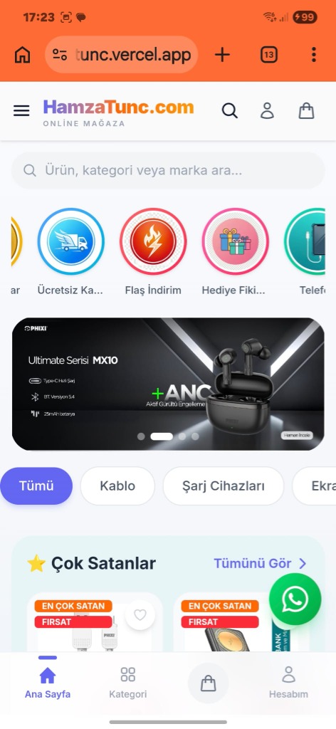 E-Ticaret PRO Mobil Görünüm