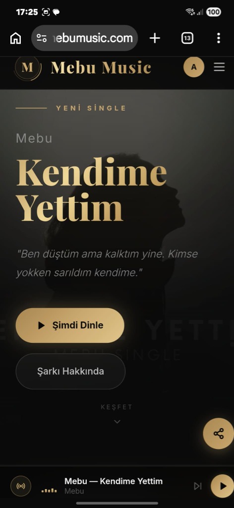 Müzisyen PRO Mobil Görünüm