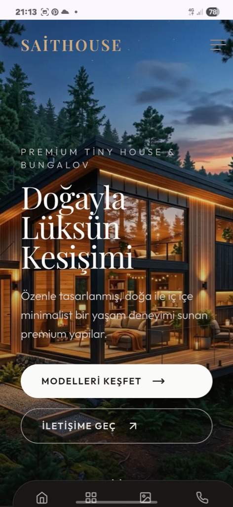 Tiny House PRO Mobil Görünüm